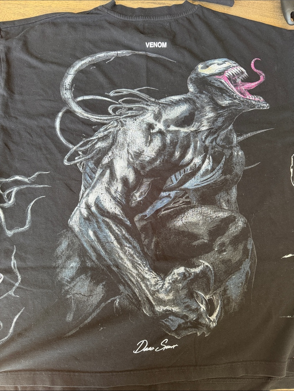Darc Sport Black Venom Premium Oversized Venom Pink Tongue Accent Oversized Tee